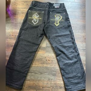 Rare Southpole x Metal Thunder Collaboration 36x32 Baggy Men’s Y2K Grunge Jeans